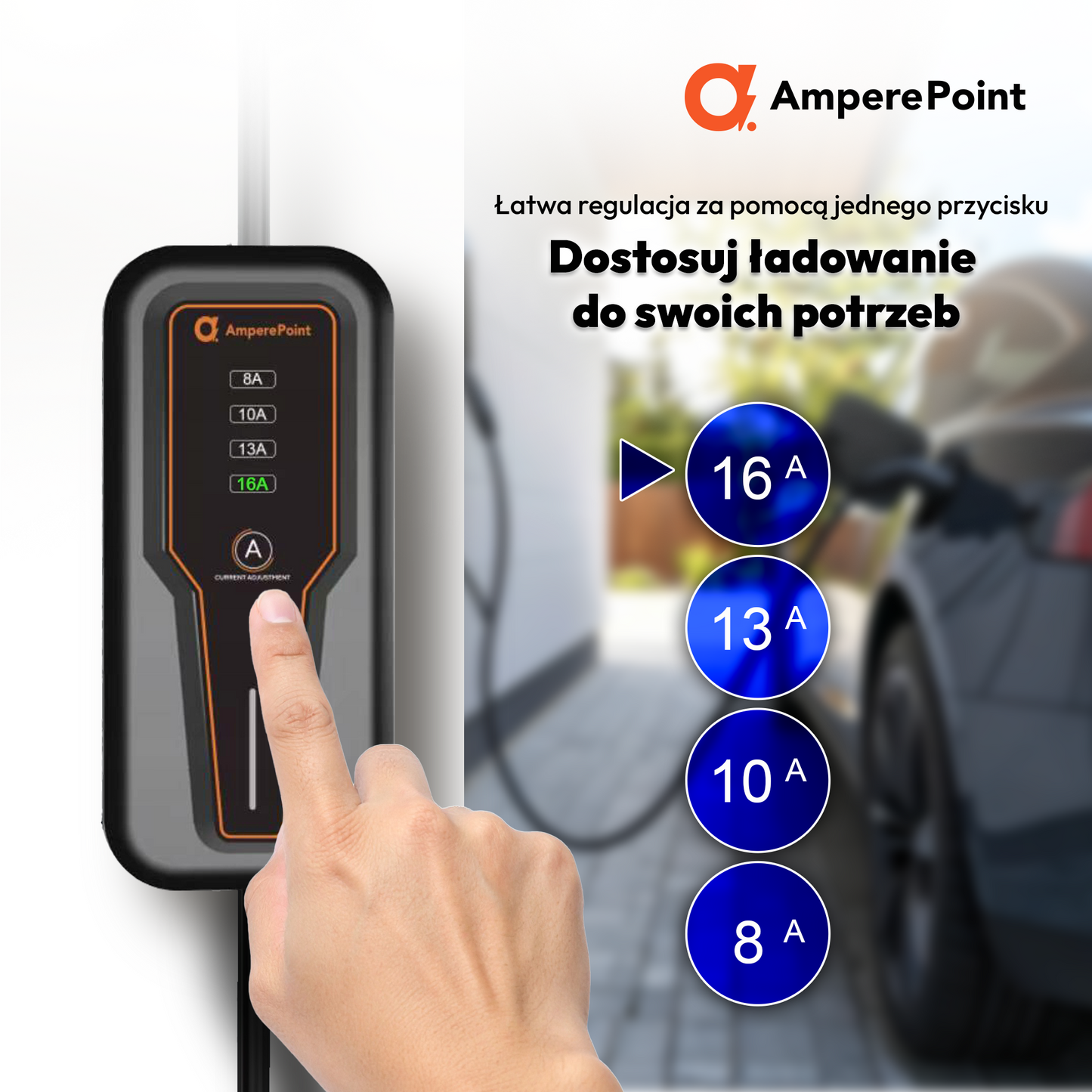 Portable Charger B35 - 16A, 3.7kW, Type 1